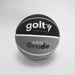 GOLTY - BALÓN DE BALONCESTO PARA NIÑOS KIDS GRADE No5 GRIS
