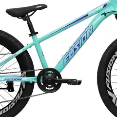 FUSION - BICICLETA THUNDER 24" ACERO 8 VEL MENTA