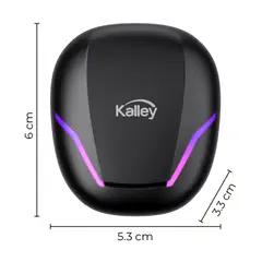 KALLEY - Audífonos Inalámbricos Bluetooth Gamer K-AGN Negro Mate