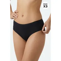 LILI PINK - Hipster confeccionada en algodón acanalado paquete x3