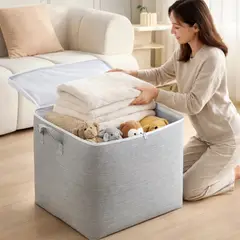 GENERICO - Bolsa Organizadora Premium de 110 L para Ropa, Edredones y Cobijas