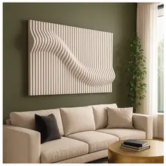 GENERICO - Cuadro Escultórico en Aglomerado Blanco