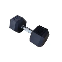 K6 - Mancuerna Pesa Hexagonal Encauchetada 125kg