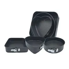 GENERICO - Set de Moldes Repostería 3 Piezas para Tortas Hornear Con Antiadherente y Base Desmontable