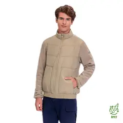 TOTTO - Chaqueta Acolchada Cuello Alto Rpet Jetty Beige Para Hombre