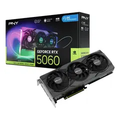 PNY - Tarjeta De Video Nvidia Rtx 5060 Oc Edition 8gb Gddr7 Triple fan ARGB