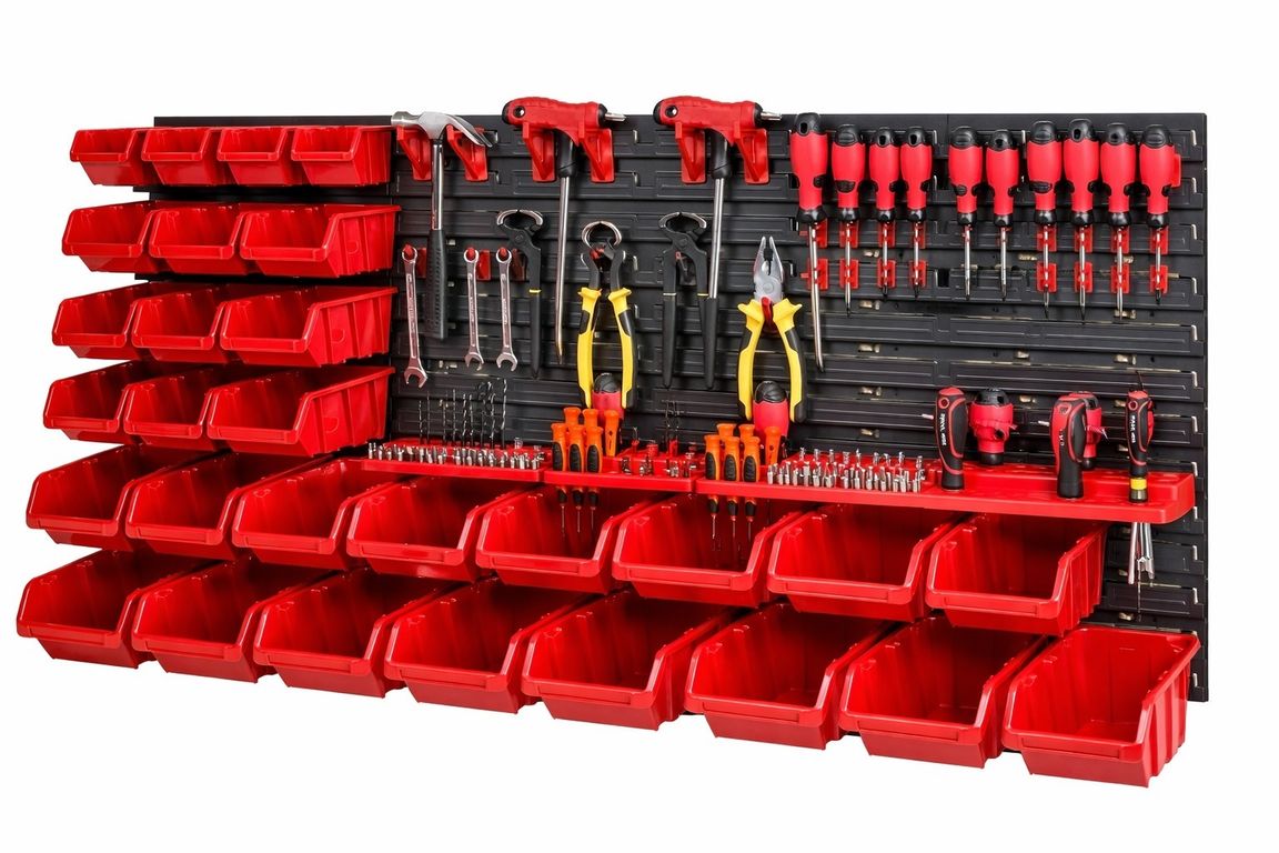 Set organizador de herramientas almacenamiento compartimientos