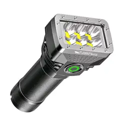 GENERICO - Linterna Recargable 6 Led Usb Camping Senderismo Alto Brillo