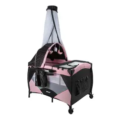 EBABY - Cuna Corral con función Mecedora IRIS EB717 Rosa