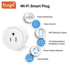 GENERICO - Enchufe Wifi Inteligente App Tuya Google Y Alexa Smart Plug