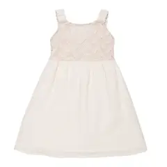 CODELIN - Vestido MS Con Guipiure Niña 390330A Codelín Marfil