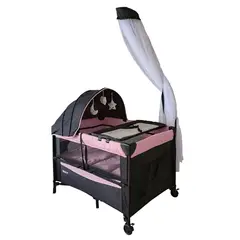 EBABY - Cuna Corral función Colecho LAYA EB760 Rosa