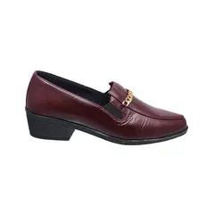 GENERICO - Zapato Formal Mocasín Cuero Para Mujer Tacón 3 12