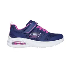 SKECHERS - Tenis niña Microspec Max Advance Velcro azul fucsia
