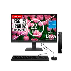 LENOVO - COMPUTADOR TINY INTEL CORE I5-13420H SSD 256GB RAM 12GB 21.5 FHD S22-4e
