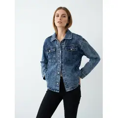 FRIOLENTA - Chaqueta Jean Denim Moda