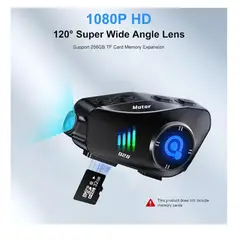 GENERICO - Intercomunicador para Casco de Moto Bluetooth con Cámara Integrada y Microfono