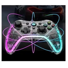 GENERICO - Control Transparente LH3 Gamer con Luces Rgb para Consolas y Pc