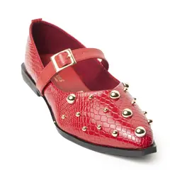 PRICE SHOES - Baletas Moda para Mujer 602T-2439ROJO