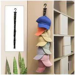 GENERICO - Organizador De Gorras Con Clips Metálicos x8