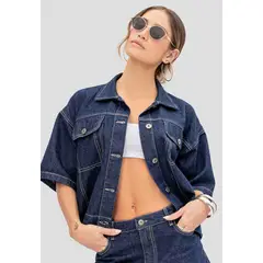 ATYPICAL - Camisa Mujer Azul Oscuro 113118