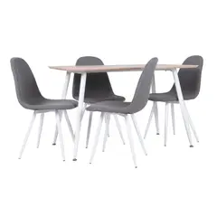 MUEBLES FIOTTI - Juego de comedor 4 puestos Madera cameron