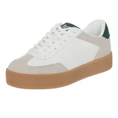 BRASH - Zapatos Casuales Tipo Sneakers Mesa Para Mujer Beige 201655