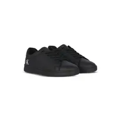 CALVIN KLEIN - Tenis negro de corte bajo con cordones