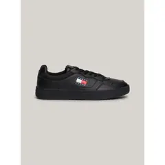 TOMMY HILFIGER - Tenis negro de Cuero color block