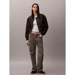 CALVIN KLEIN - Camiseta verde de tirantes con etiqueta de monograma