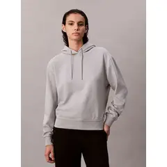 CALVIN KLEIN - Buzo gris con capota - Archive