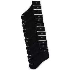 CALVIN KLEIN - Pack multicolor de 6 pares de medias lisas tobilleras acolchadas