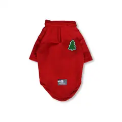 WAWAW - Polo L rojo parche bastón Navidad