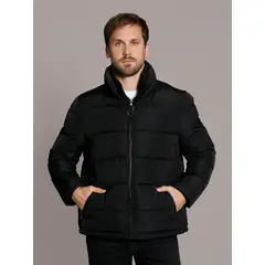 CALVIN KLEIN - Chaqueta negra acolchada essential