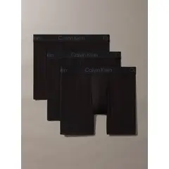 CALVIN KLEIN - Pack negro de 3 bóxers sueltos largos - Ultra Soft Modal