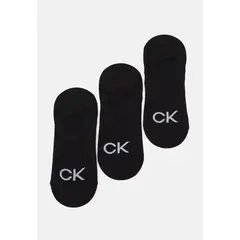 CALVIN KLEIN - Pack negro de 3 medias finas con logo
