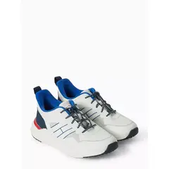 TOMMY HILFIGER - Tenis blanco con diseño de corte bajo