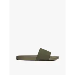 TOMMY HILFIGER - Sandalias verde de piscina con logo tonal