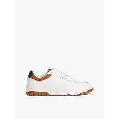 TOMMY HILFIGER - Tenis blanco de baloncesto con suela de tacos