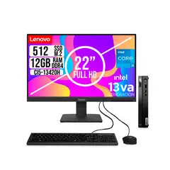 LENOVO - COMPUTADOR TINY INTEL CORE I5-13420H SSD 512GB RAM 12GB 21.5 FHD S22-4e