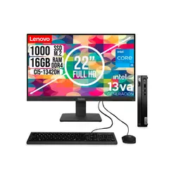 LENOVO - COMPUTADOR TINY INTEL CORE I5-13420H SSD 1TB RAM 16GB 21.5 FHD S22-4e