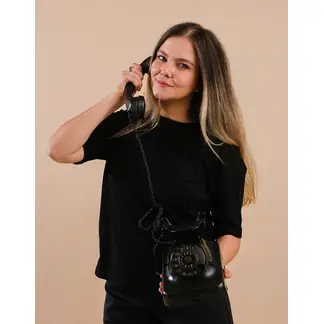 DOSOJOS - Camiseta adultos en 100% algodón peruano - Negra