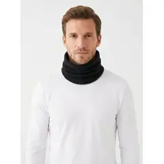 FRIOLENTA - Bandana Cuello Gorro Termico Fleece Frío - Negro