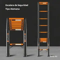 GENERICO - Escalera Telescopica Plegable Robusta
