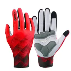 GENERICO - Guantes Ciclismo dedo largo color rojo negro talla L Giyo