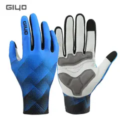 GENERICO - Guantes Ciclismo dedo largo color azul negro talla L Giyo