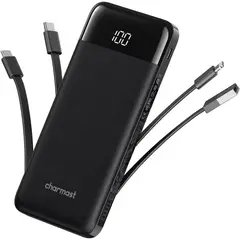 GENERICO - Cargador Portatil Charmast 10000mAh Con Cables Integrados