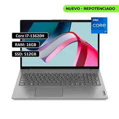 Lenovo - PORTATIL V15 INTEL CORE I7-13620H RAM 16GB DDR5 SSD 512GB 156 WIN11 HOME