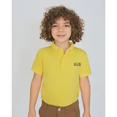 BALLESTA KIDS - CAMISETA TIPO POLO NIÑO AMARILLO