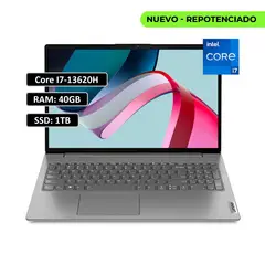Lenovo - PORTATIL V15 INTEL CORE I7-13620H RAM 40GB DDR5 SSD 1TB 156 WIN11 HOME